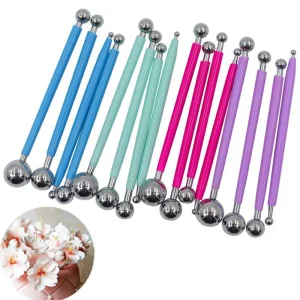 Set de 4 herramientas metálicas de modelado con bola