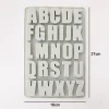 Molde de silicona con abecedario