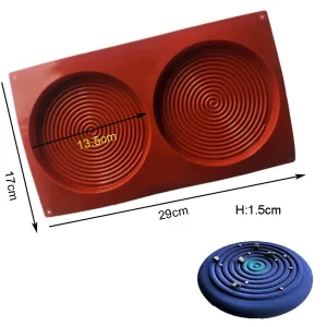 molde de silicona espiral 3D